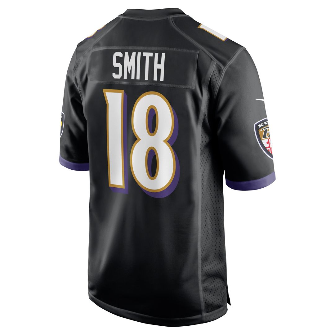 Roquan Smith Baltimore Ravens Nike Alternate Game Official Jersey - Black