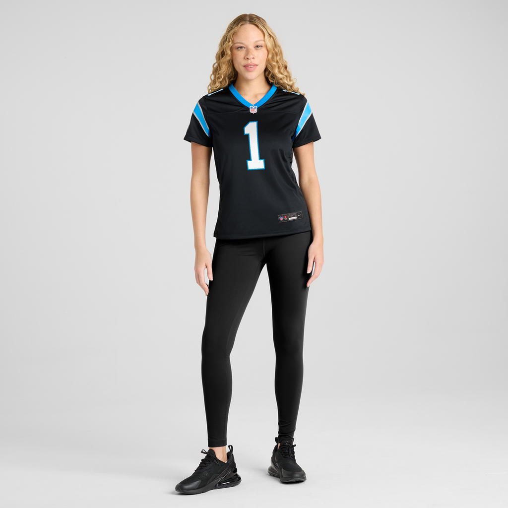 Cam Newton Carolina Panthers Nike Women's Team Retired Game Jersey - Black