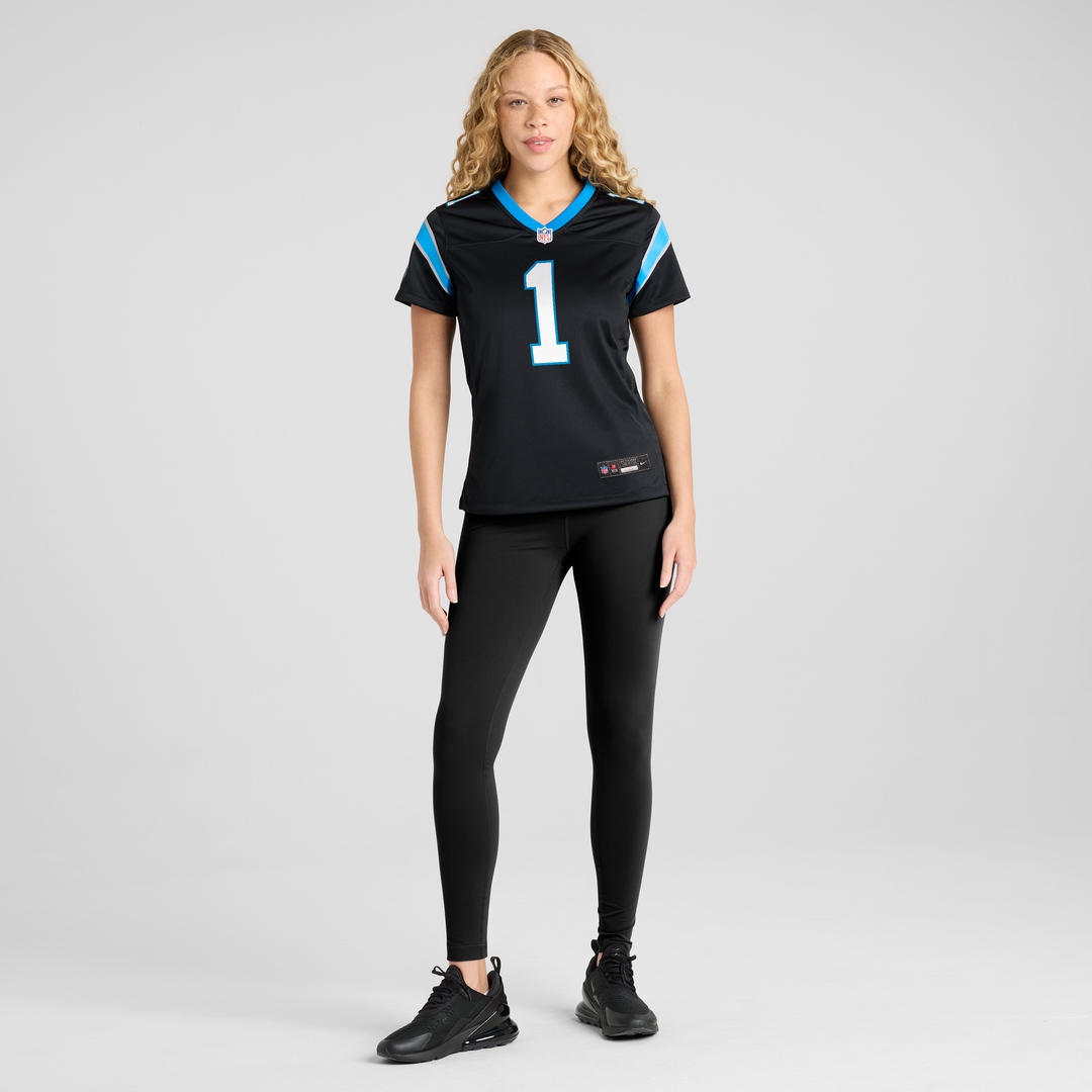 Cam Newton Carolina Panthers Nike Women's Team Retired Game Jersey - Black