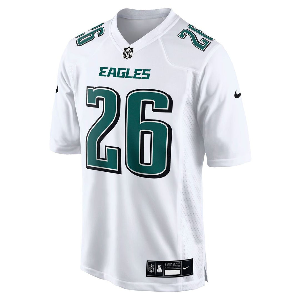 Saquon Barkley Philadelphia Eagles Nike Fashion Game Official Jersey - Tundra White