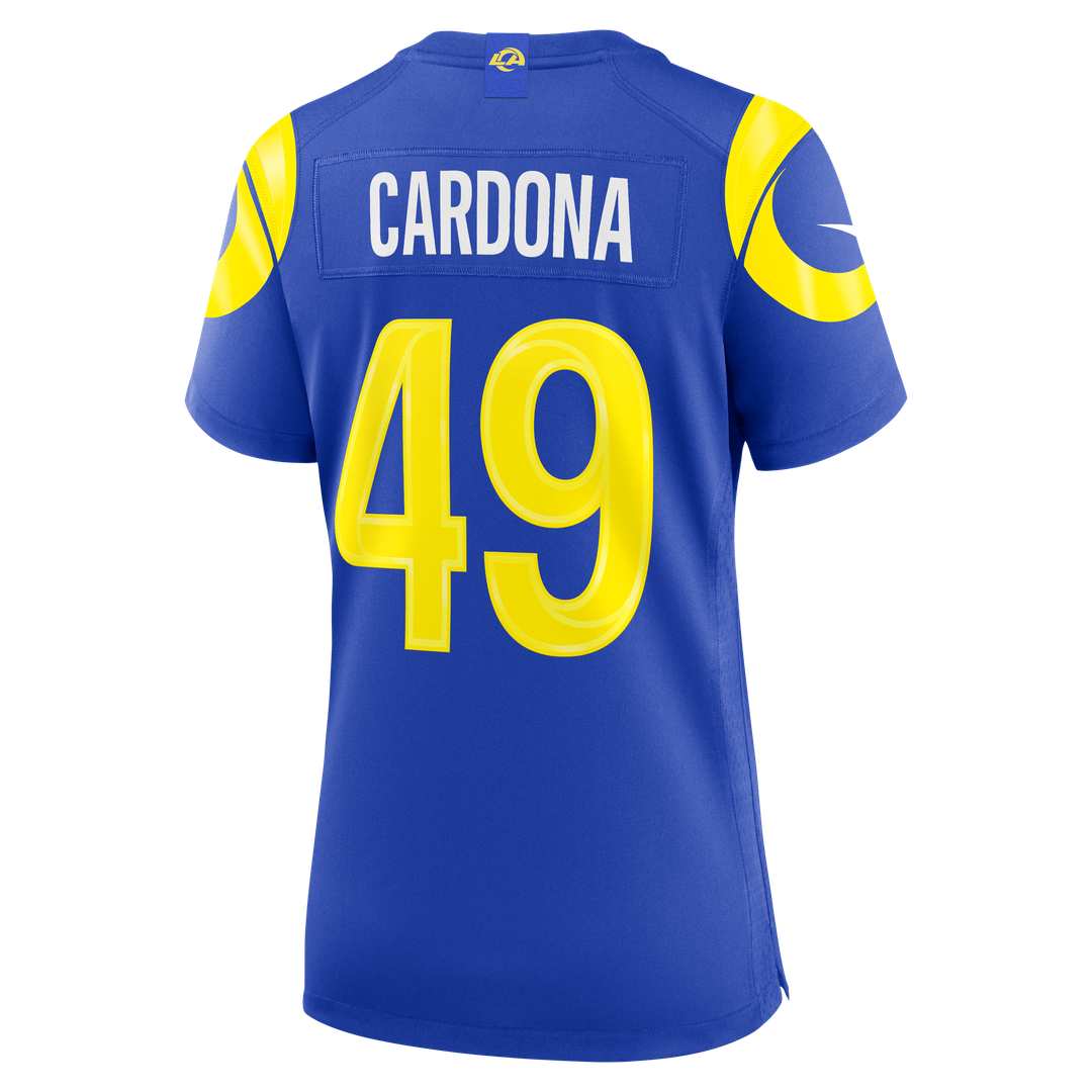 Joe Cardona Los Angeles Rams Nike Women's Team Game Official Jersey -  Royal