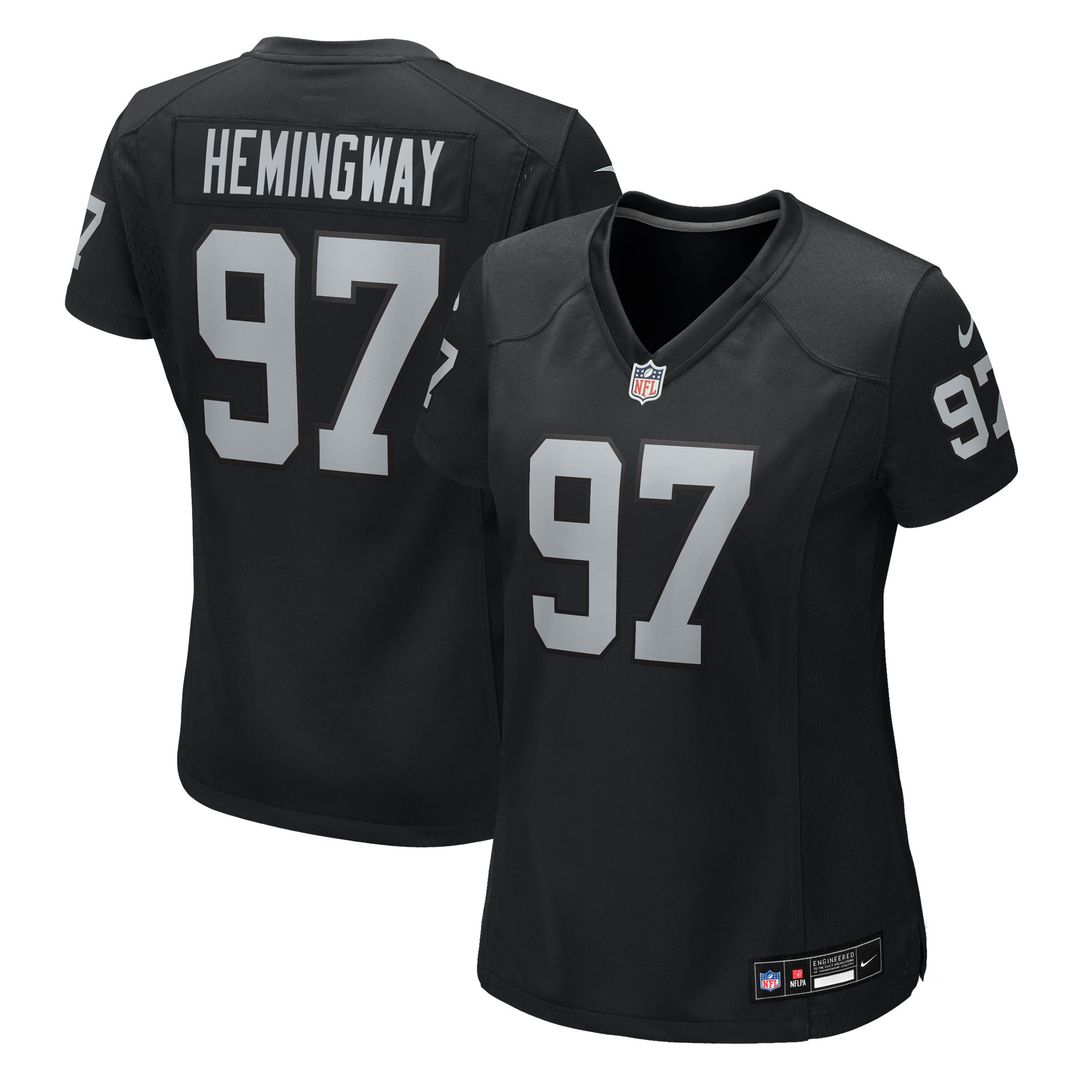 Tonka Hemingway Las Vegas Raiders Nike Women's Team Game Official Jersey -  Black
