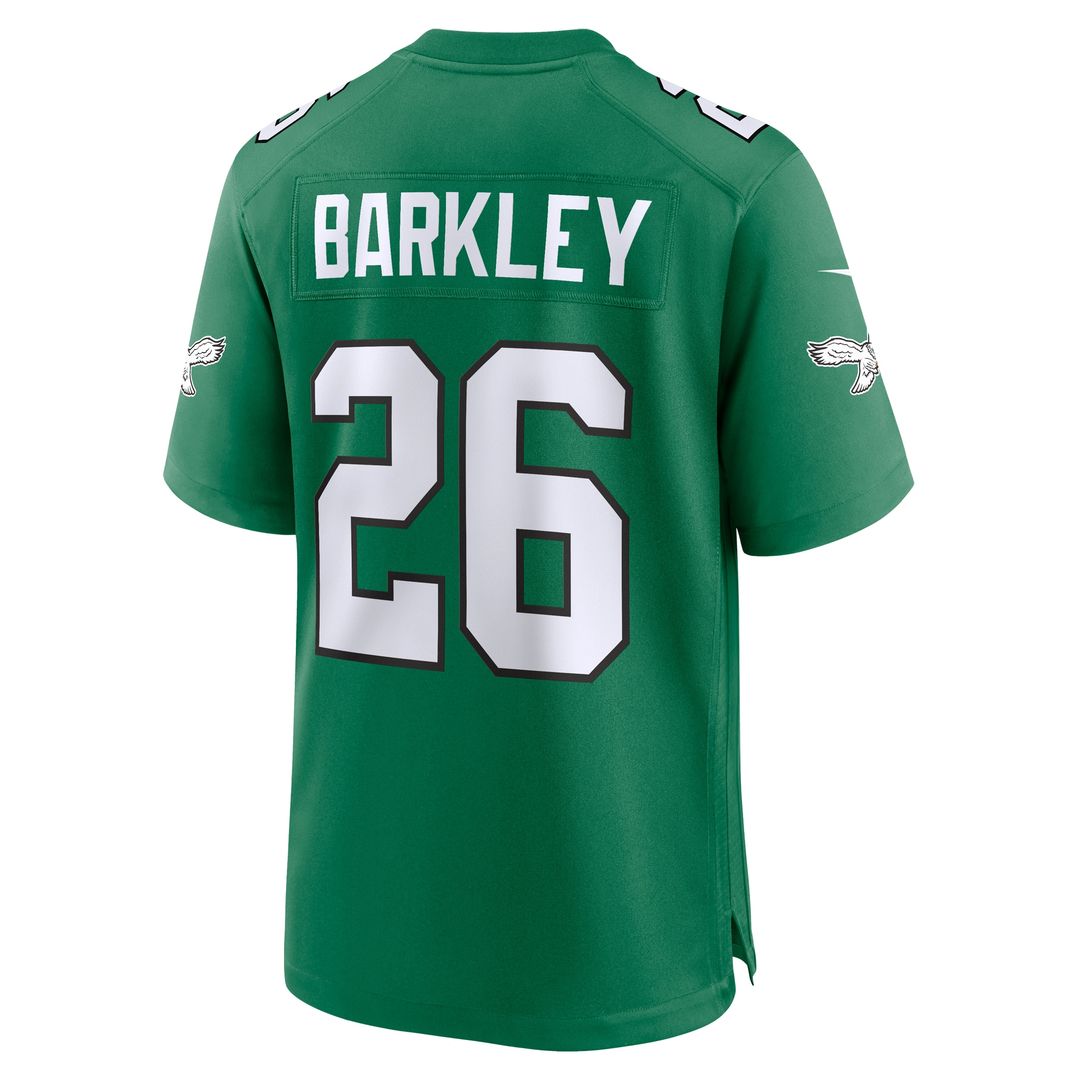 Saquon Barkley Philadelphia Eagles Nike Team Game Jersey - Midnight Green