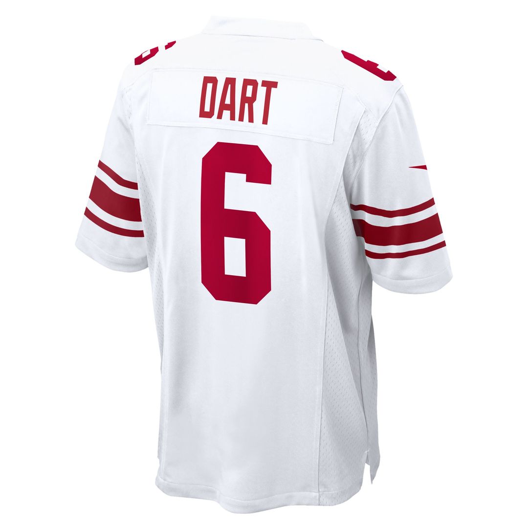 Jaxson Dart New York Giants Nike  Game Official Jersey - White