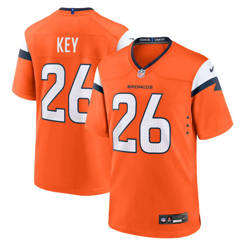 Devon Key Denver Broncos Nike Team Game Jersey - Orange