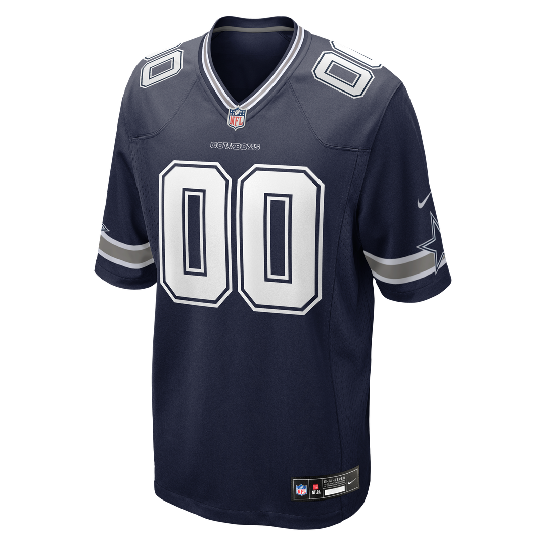 Dallas Cowboys Nike Custom Game Official Jersey - Navy