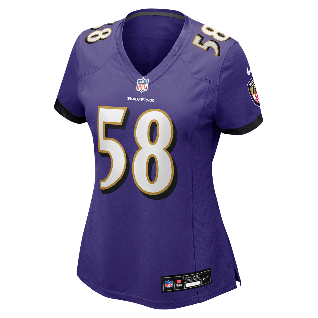 Taven Bryan Baltimore Ravens Nike Women's Team Game Official Jersey -  Purple