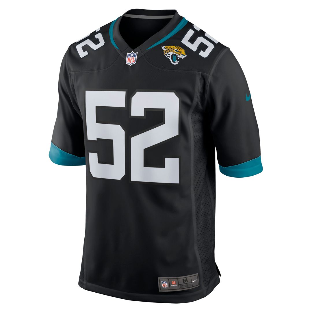 DaVon Hamilton Jacksonville Jaguars Nike Game Official Jersey - Black