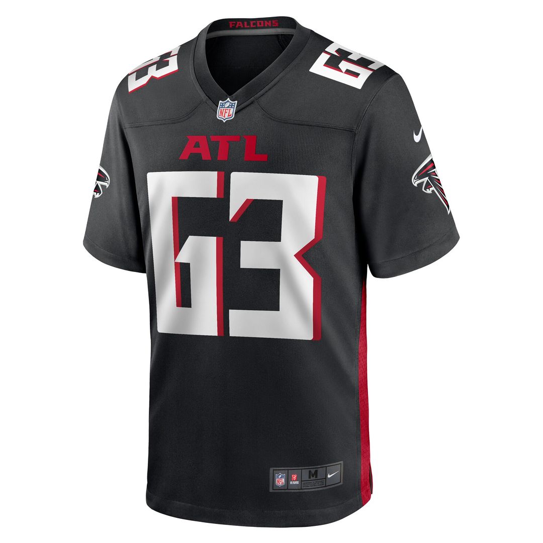 Chris Lindstrom Atlanta Falcons Nike Team Game Official Jersey -  Black