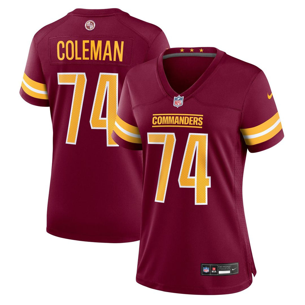 Brandon Coleman Washington Commanders Nike Women's Team Game Official Jersey -  Burgundy
