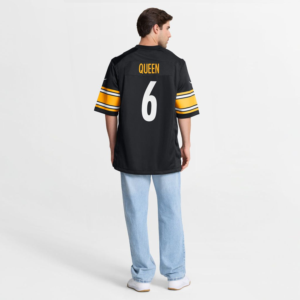 Patrick Queen Pittsburgh Steelers Nike Game Player Official Jersey - Black