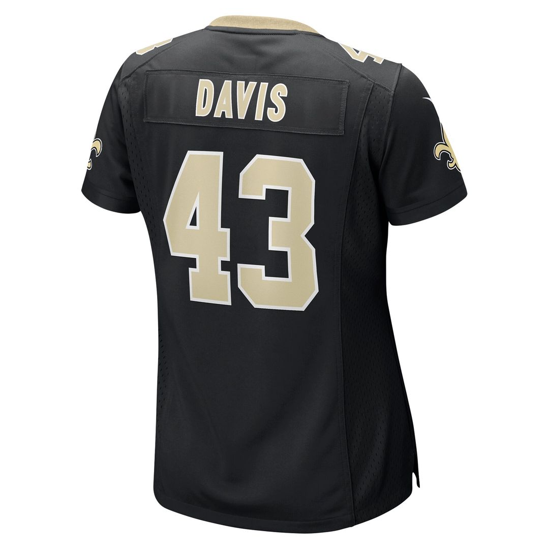 Michael Davis New Orleans Saints Nike Women's Team Game Official Jersey -  Black