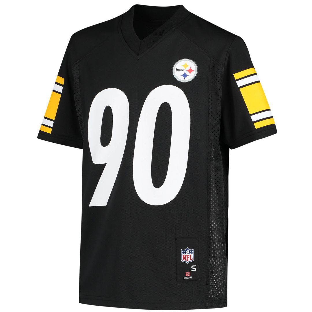 T.J. Watt Pittsburgh Steelers Youth Player Replica Jersey - Black