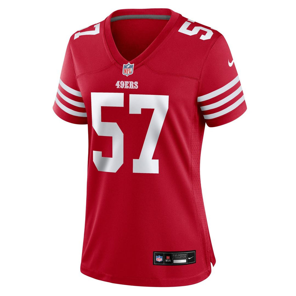 Luke Gifford San Francisco 49ers Nike Women's Team Game Official Jersey -  Scarlet