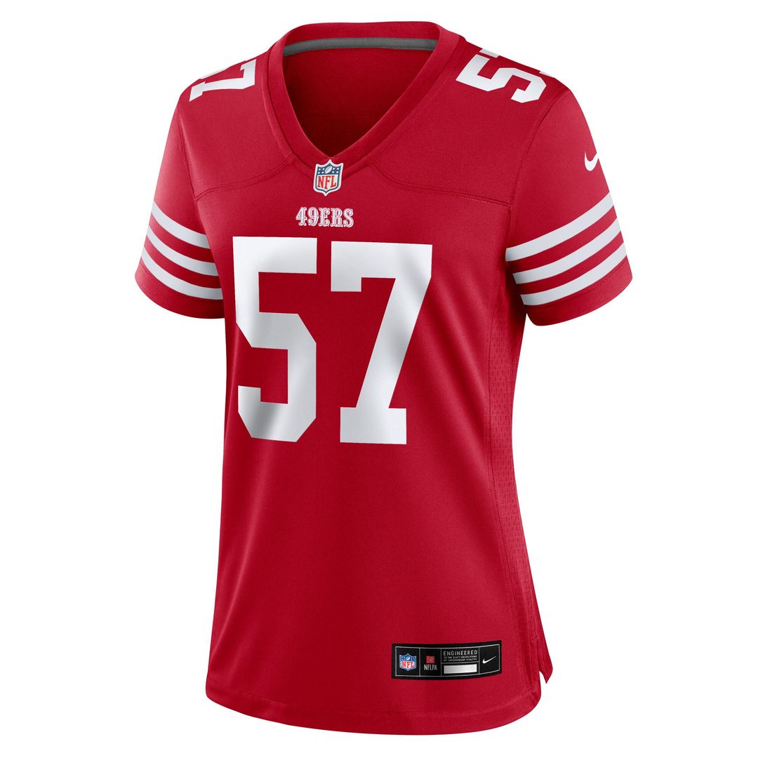 Luke Gifford San Francisco 49ers Nike Women's Team Game Official Jersey -  Scarlet