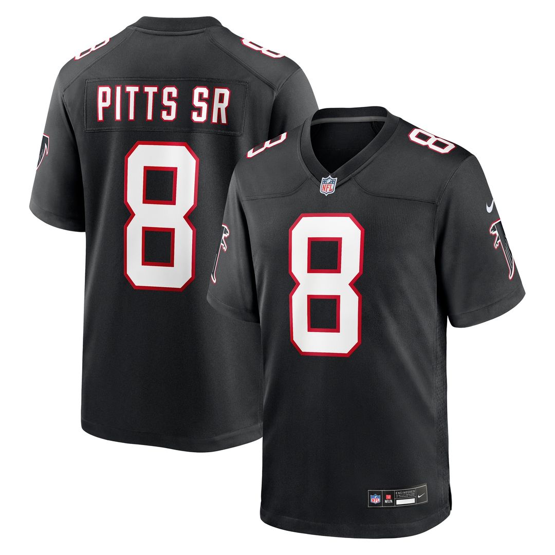 Kyle Pitts Sr. Atlanta Falcons Nike Alternate Game Jersey - Black