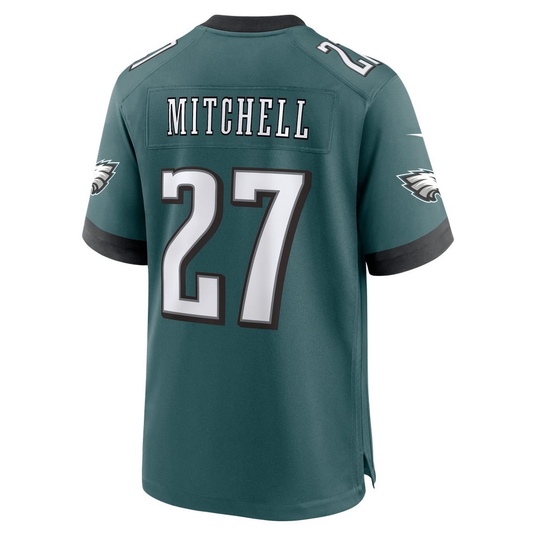 Quinyon Mitchell Philadelphia Eagles Nike Team Game Official Jersey -  Midnight Green