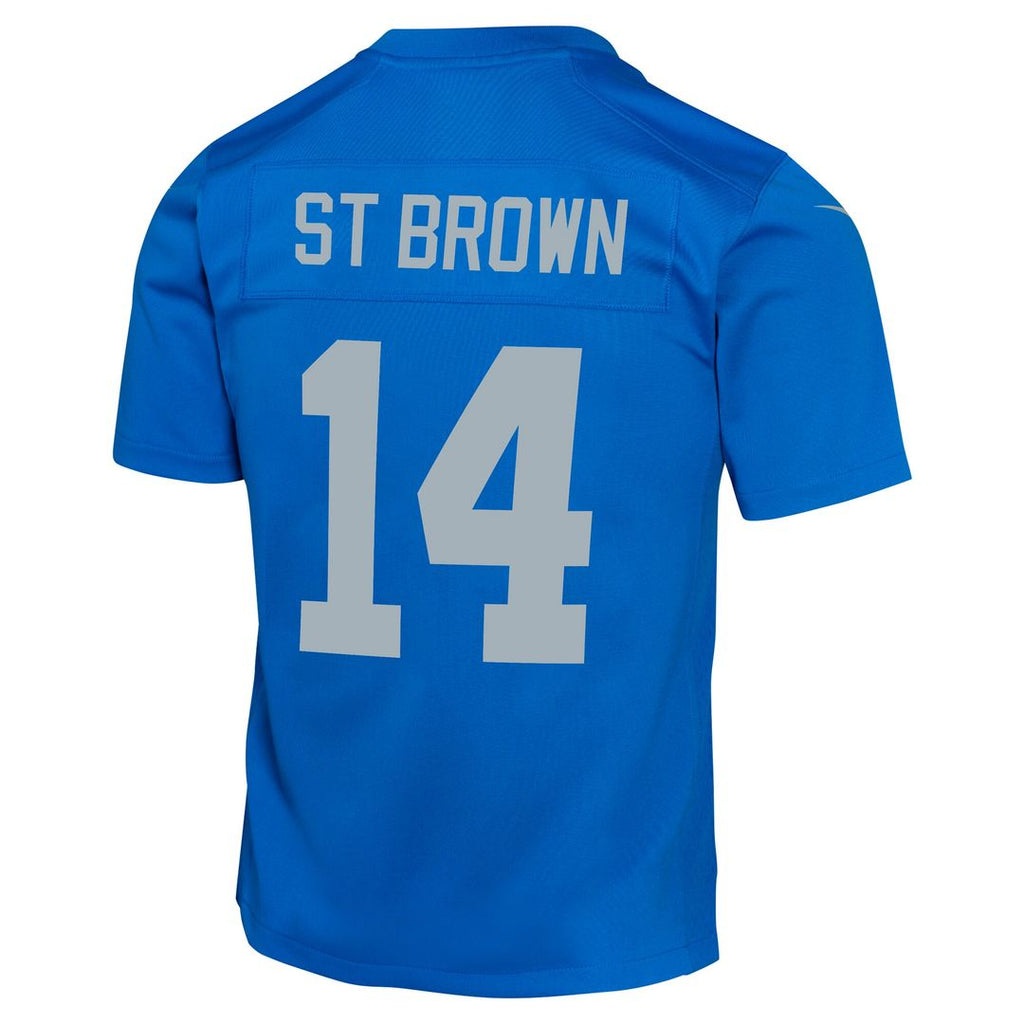Amon-Ra St. Brown Detroit Lions Nike Youth Game Official Jersey - Black