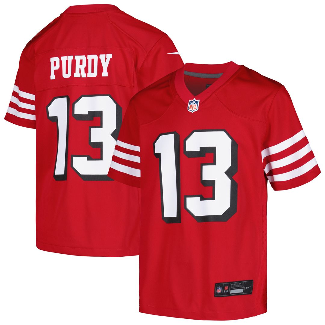 Brock Purdy San Francisco 49ers Nike Youth Game Official Jersey - Scarlet