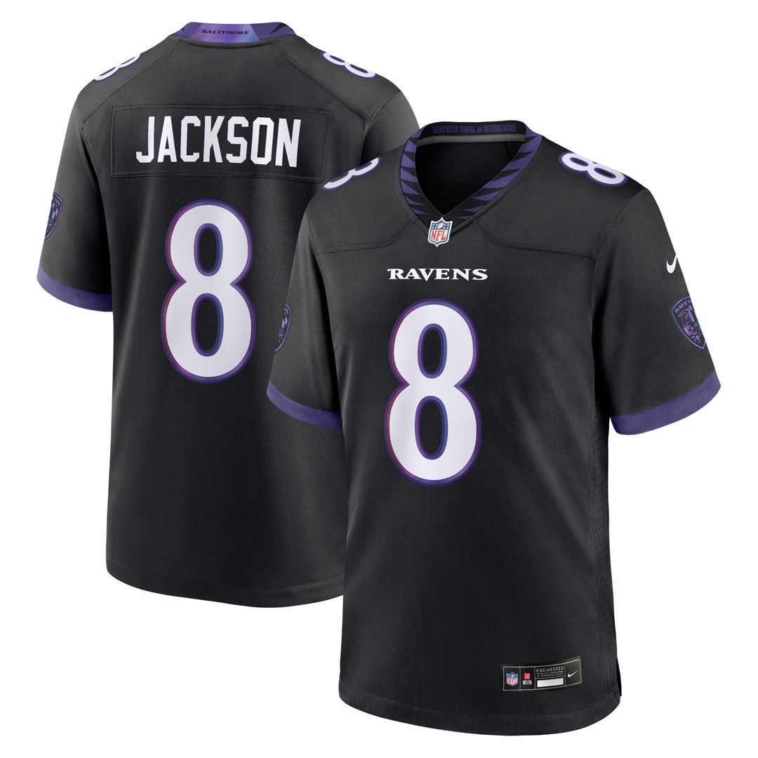 Lamar Jackson Baltimore Ravens Nike Game Jersey - White