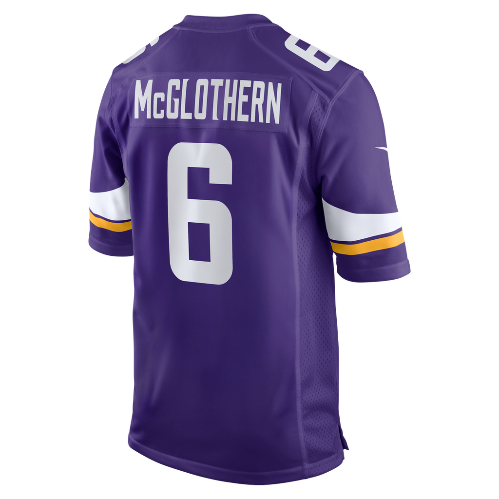 Dwight McGlothern Minnesota Vikings Nike Team Game Jersey - Purple