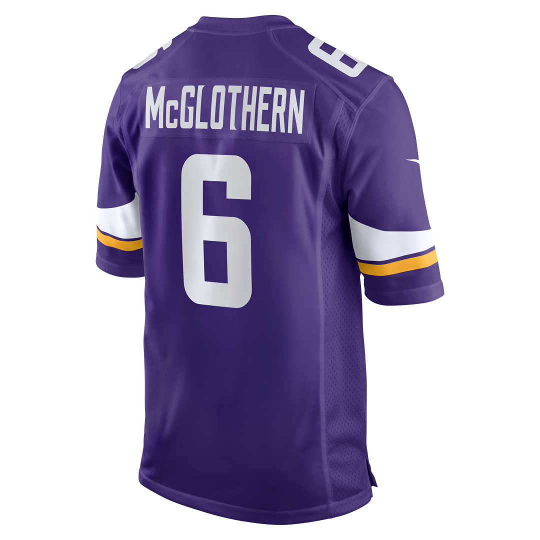 Dwight McGlothern Minnesota Vikings Nike Team Game Jersey - Purple