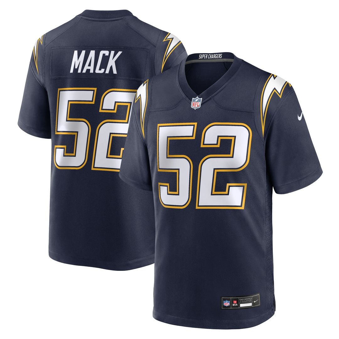 Khalil Mack Los Angeles Chargers Nike Alternate Super Chargers Game Player Official Jersey - Navy