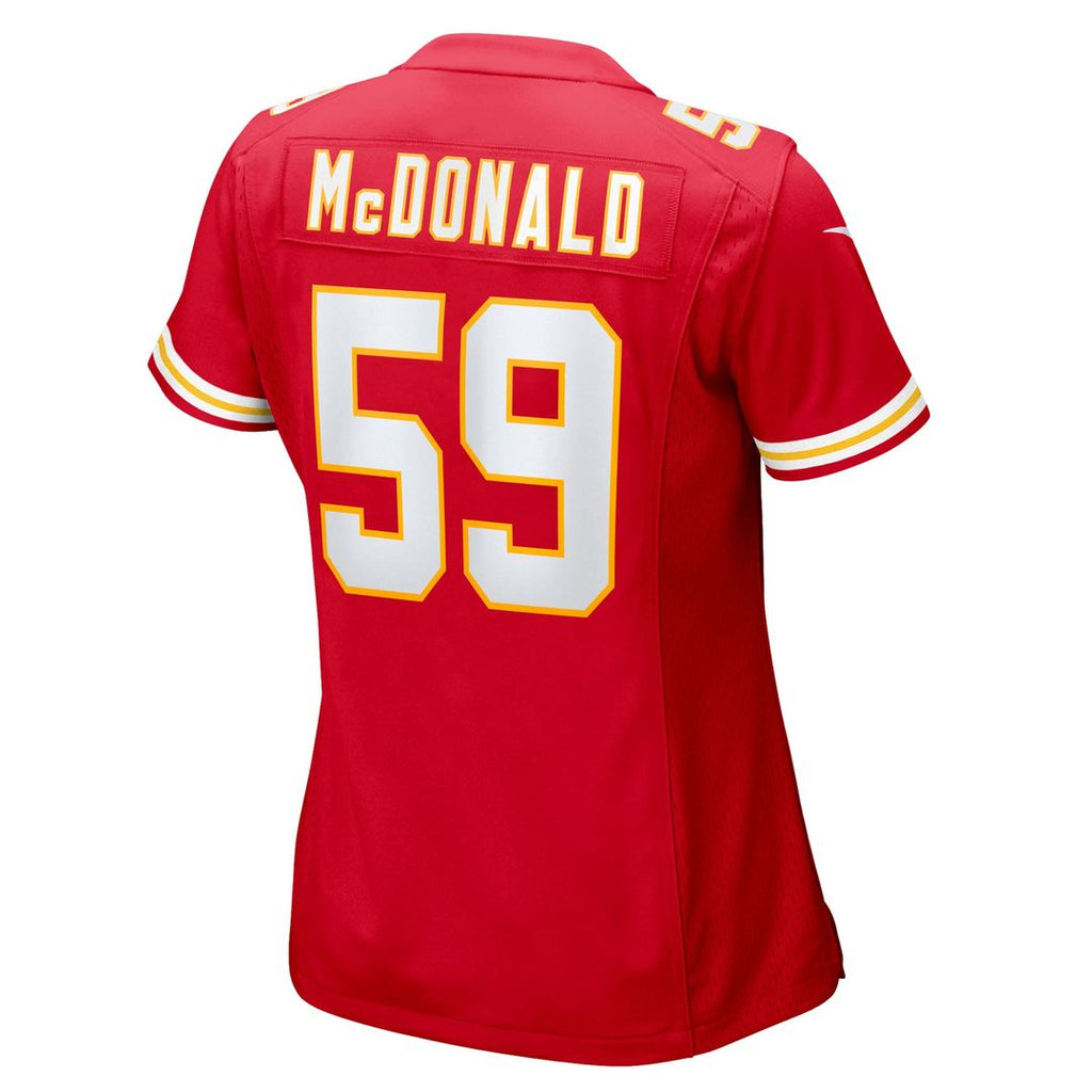 Cooper McDonald Kansas City Chiefs Nike Women's Team Game Jersey - Red