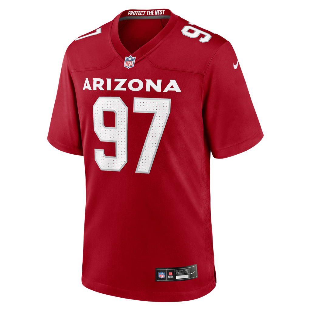 Walter Nolen Arizona Cardinals Nike Game Player Official Jersey - Cardinal