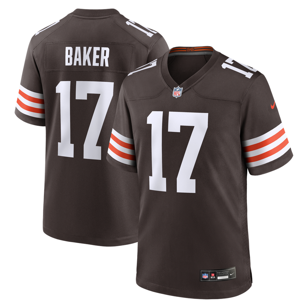 Jerome Baker Cleveland Browns Nike Team Game Jersey - Brown