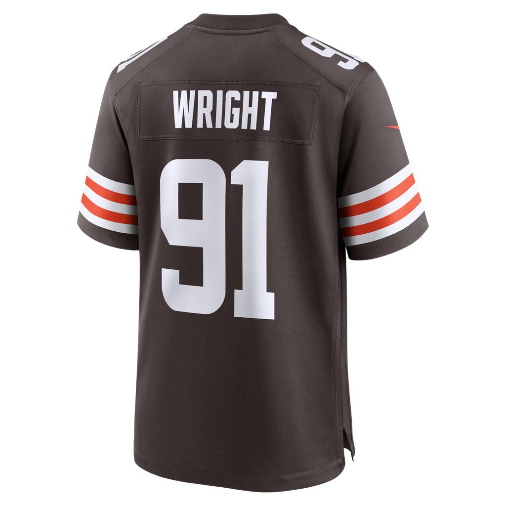 Alex Wright Cleveland Browns Nike Team Game Official Jersey -  Brown