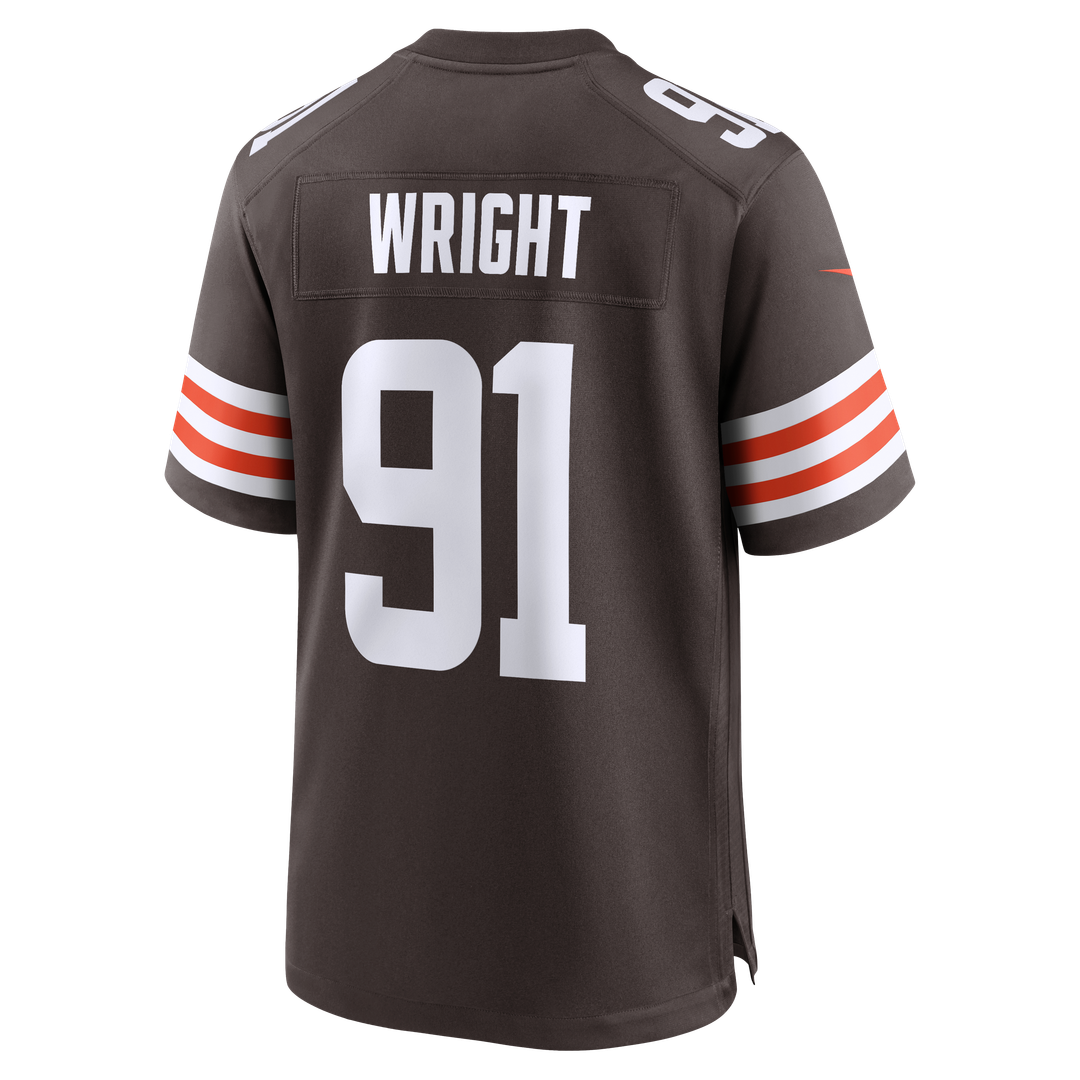 Alex Wright Cleveland Browns Nike Team Game Official Jersey -  Brown