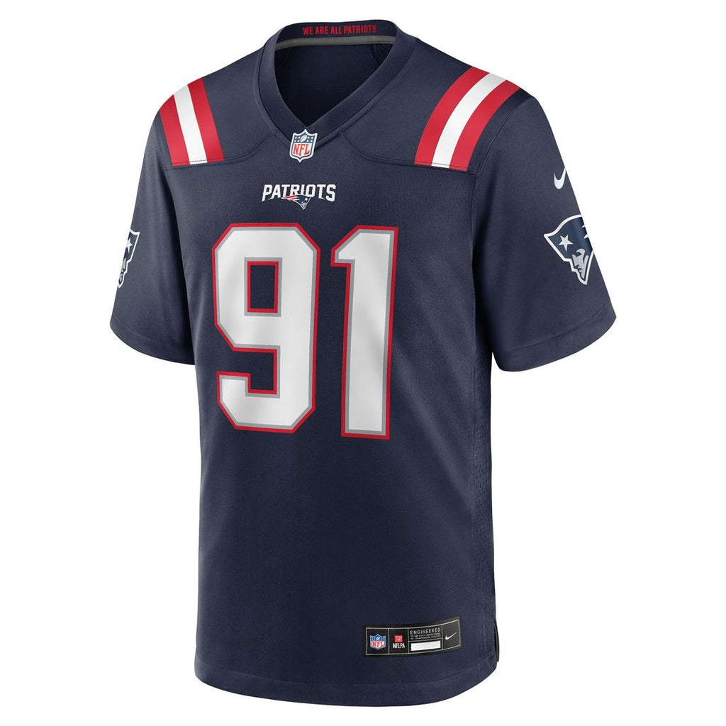 Elijah Ponder New England Patriots Nike Team Game Jersey - Navy