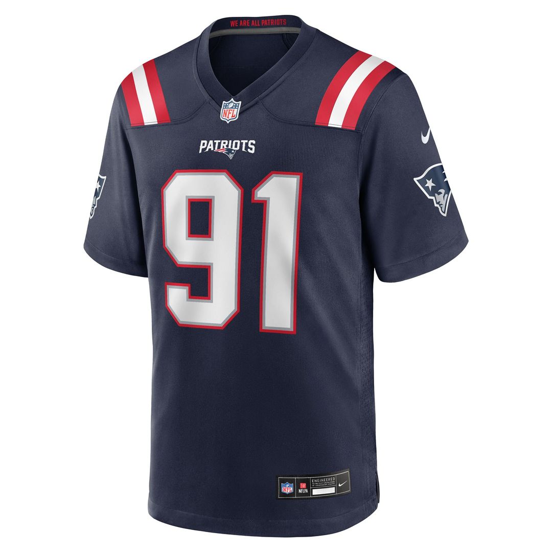 Elijah Ponder New England Patriots Nike Team Game Jersey - Navy