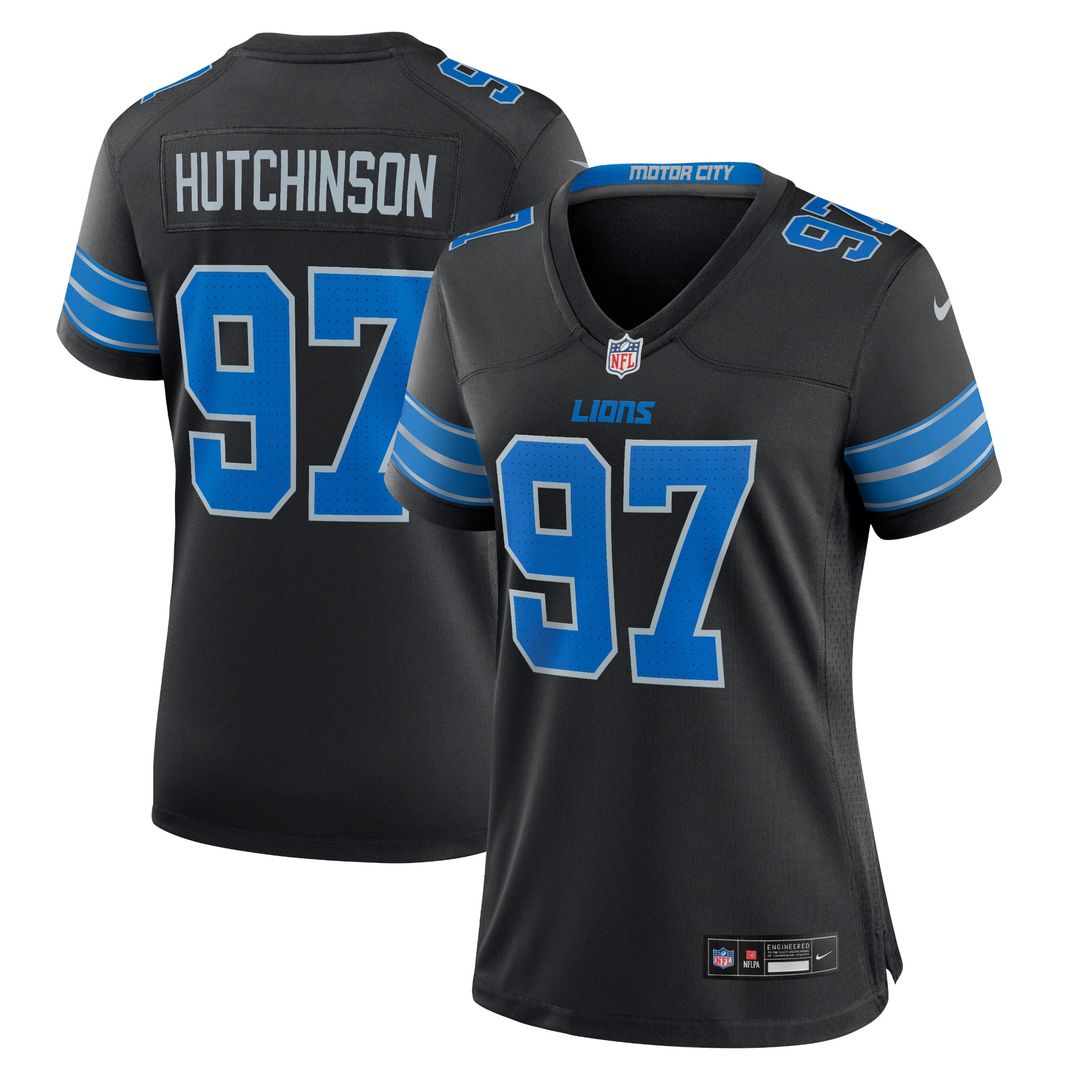 Aidan Hutchinson Detroit Lions Nike Women's Game Official Jersey - White