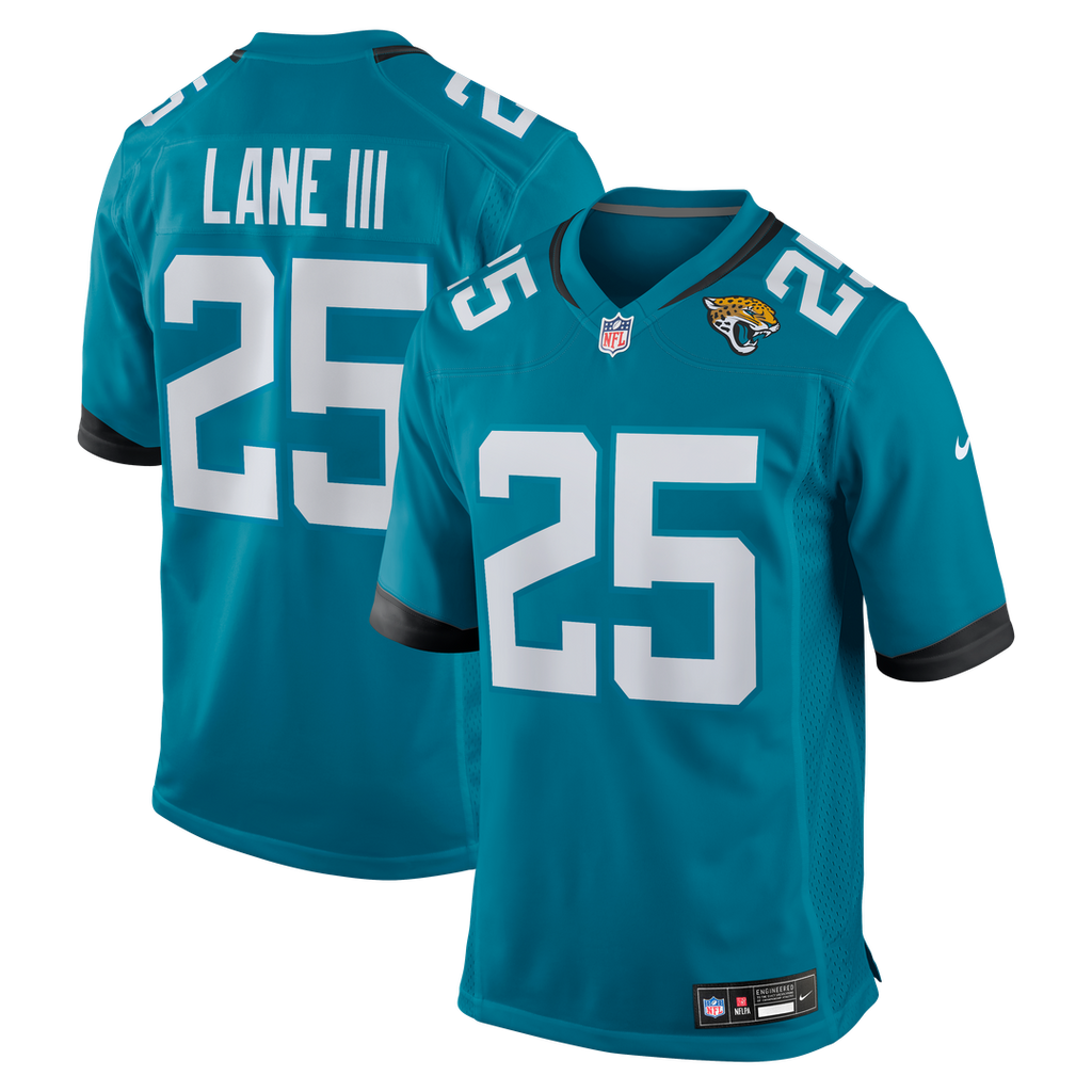 Rayuan Lane III Jacksonville Jaguars Nike Team Game Official Jersey -  Teal