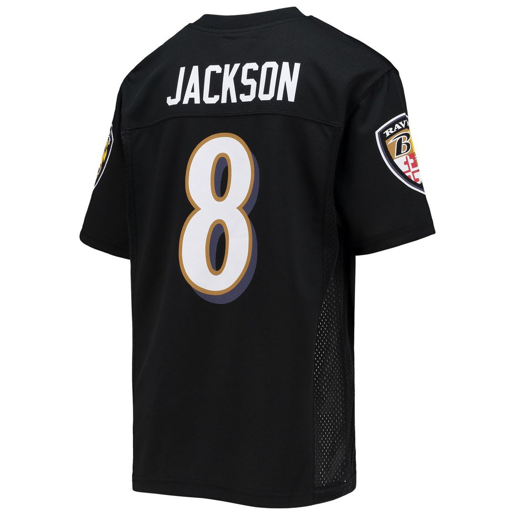 Lamar Jackson Baltimore Ravens Youth Player Replica Jersey - Black