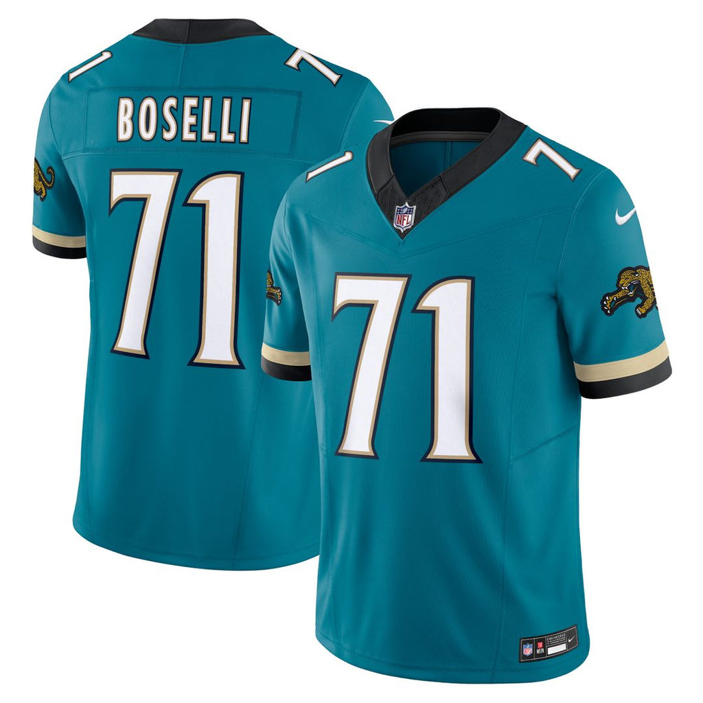 Tony Boselli Jacksonville Jaguars Nike Prowler Throwback Vapor F.U.S.E. Limited Retired Player Official Jersey - Teal