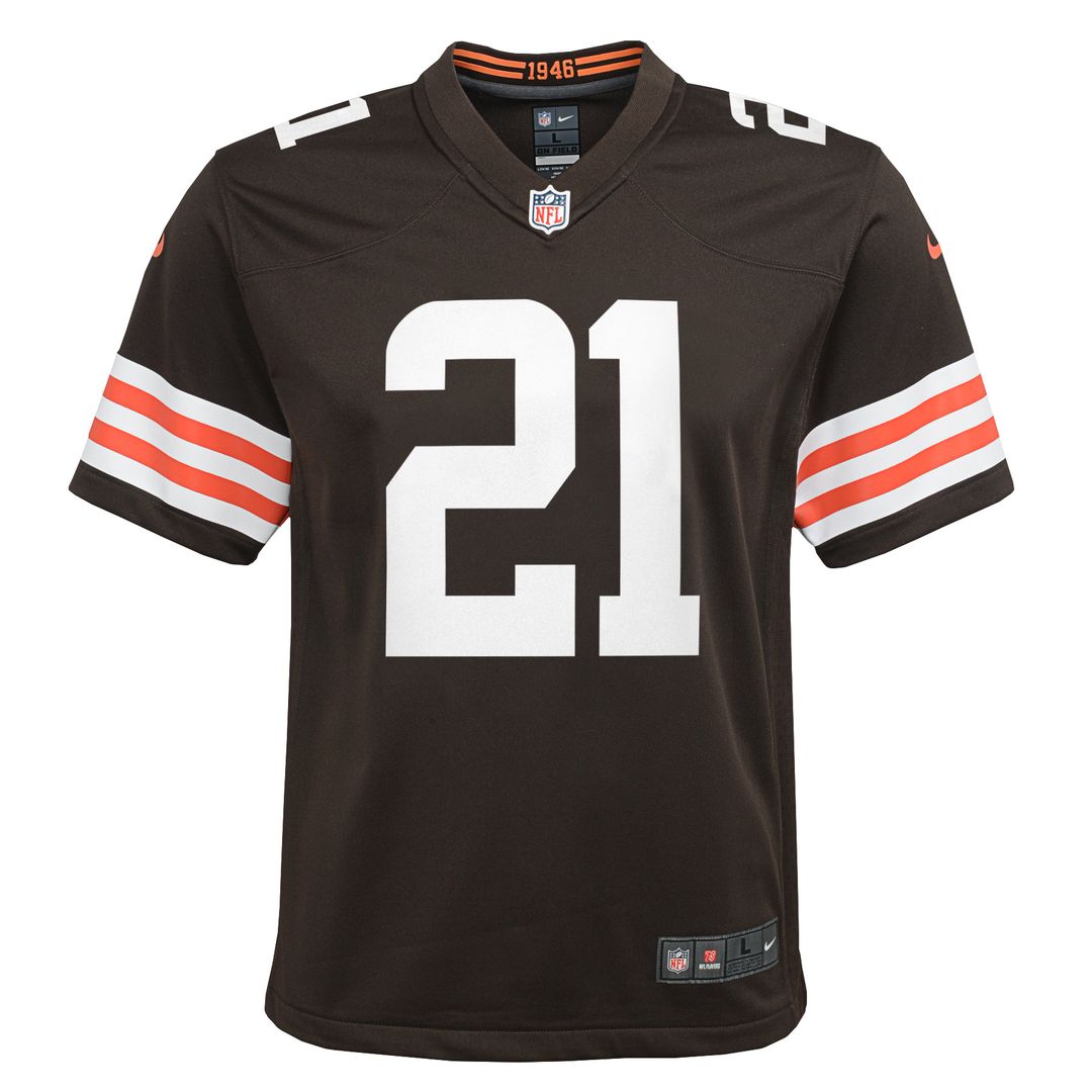 Denzel Ward Cleveland Browns Nike Youth Game Official Jersey - Brown