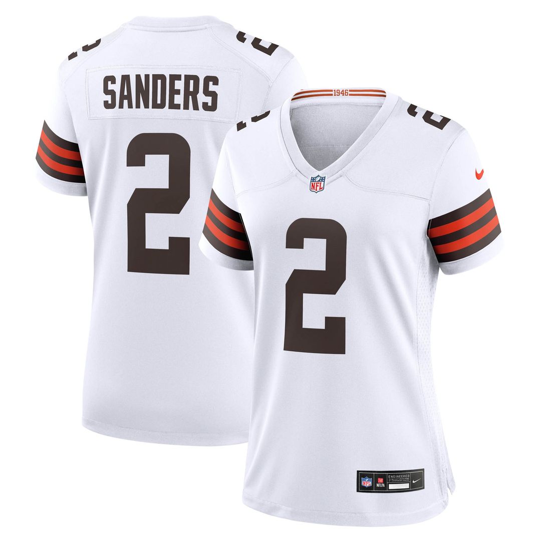 Shedeur Sanders Cleveland Browns Nike Women's Game Jersey - White