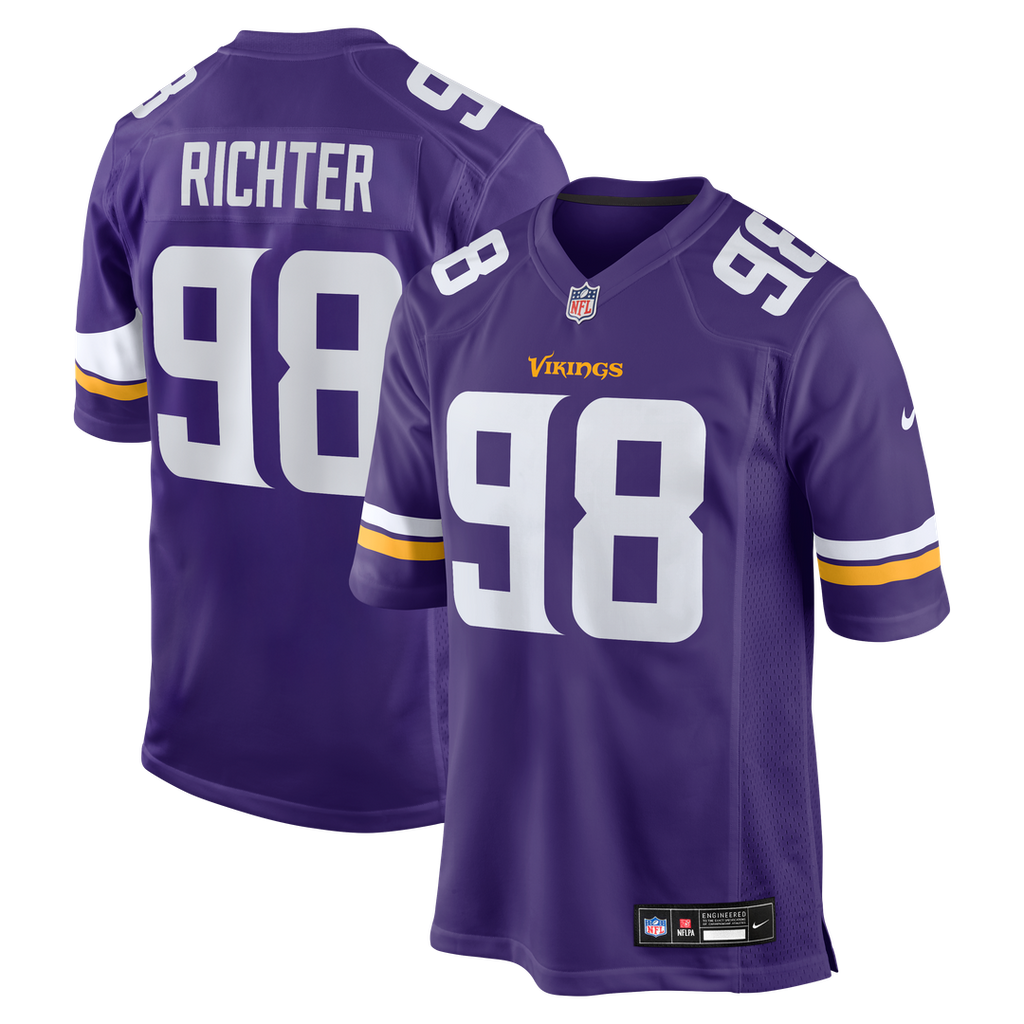 Bo Richter Minnesota Vikings Nike Team Game Jersey - Purple