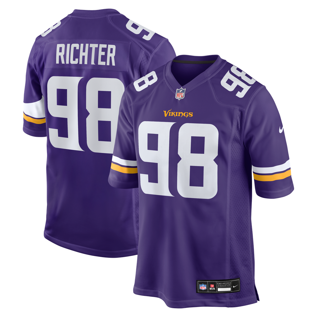 Bo Richter Minnesota Vikings Nike Team Game Jersey - Purple