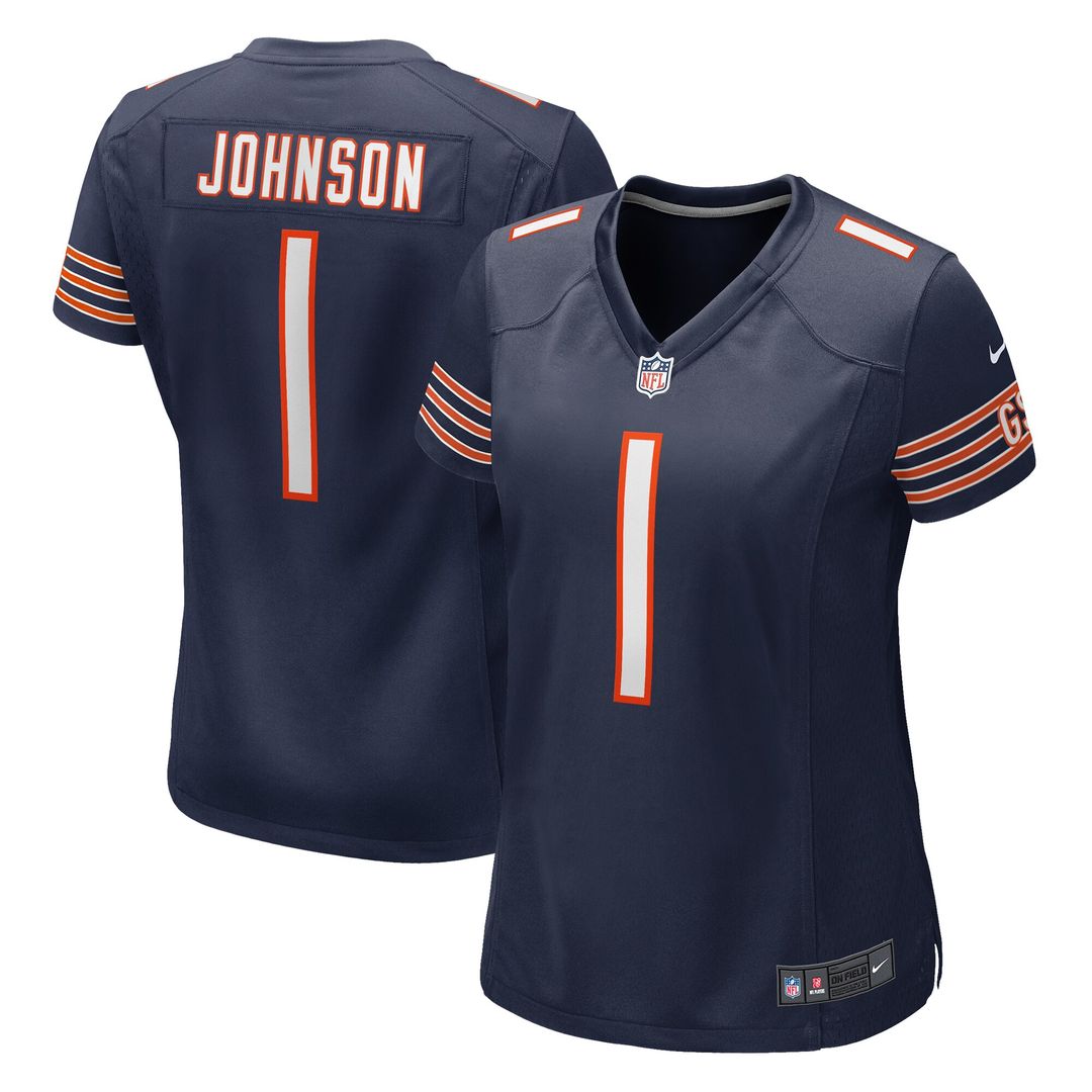 Jaylon Johnson Chicago Bears Nike Women's  Game Official Jersey -  Navy