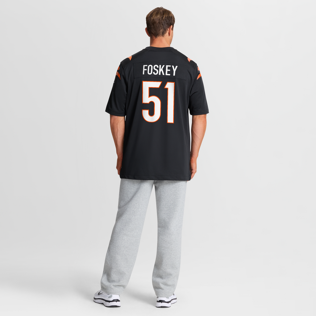 Isaiah Foskey Cincinnati Bengals Nike Team Game Official Jersey -  Black