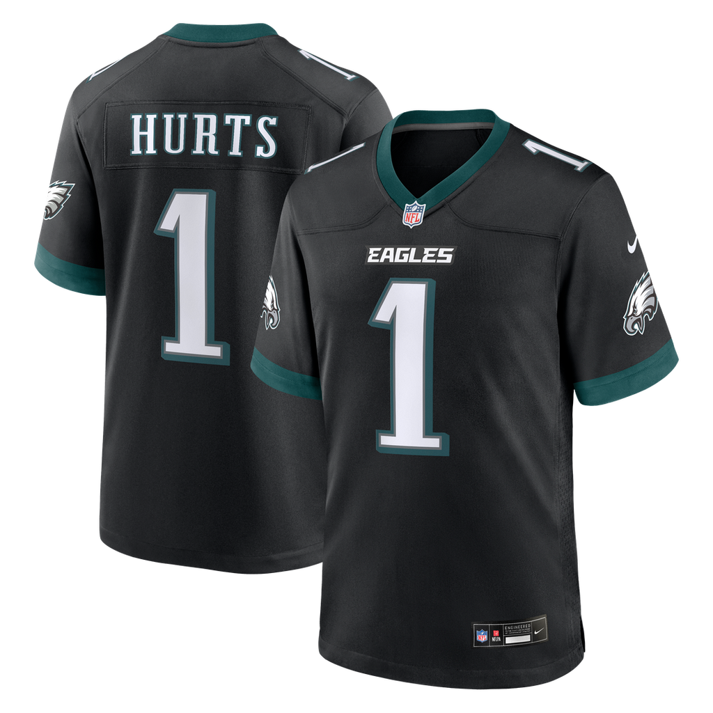 Jalen Hurts Philadelphia Eagles Nike Alternate Game Jersey - Black
