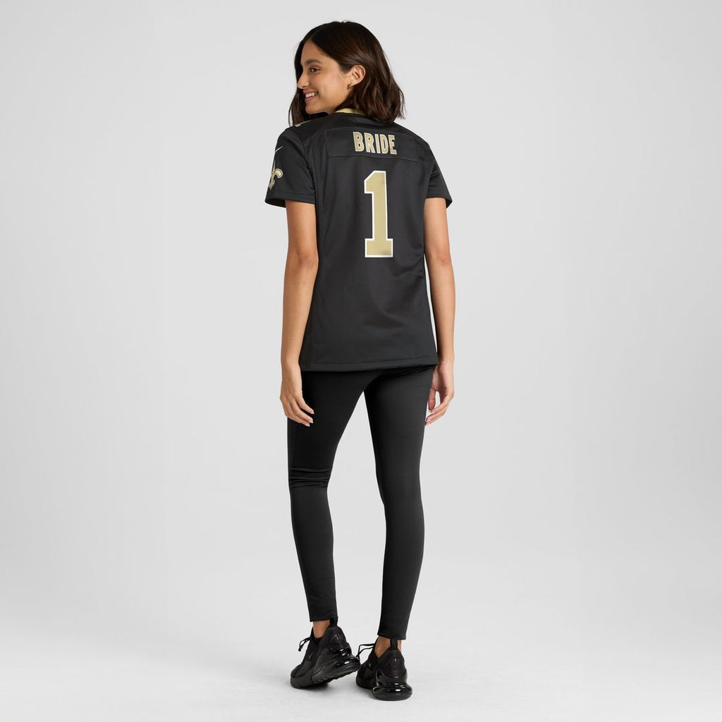 Number 1 Bride New Orleans Saints Nike Women's Game Official Jersey - Black
