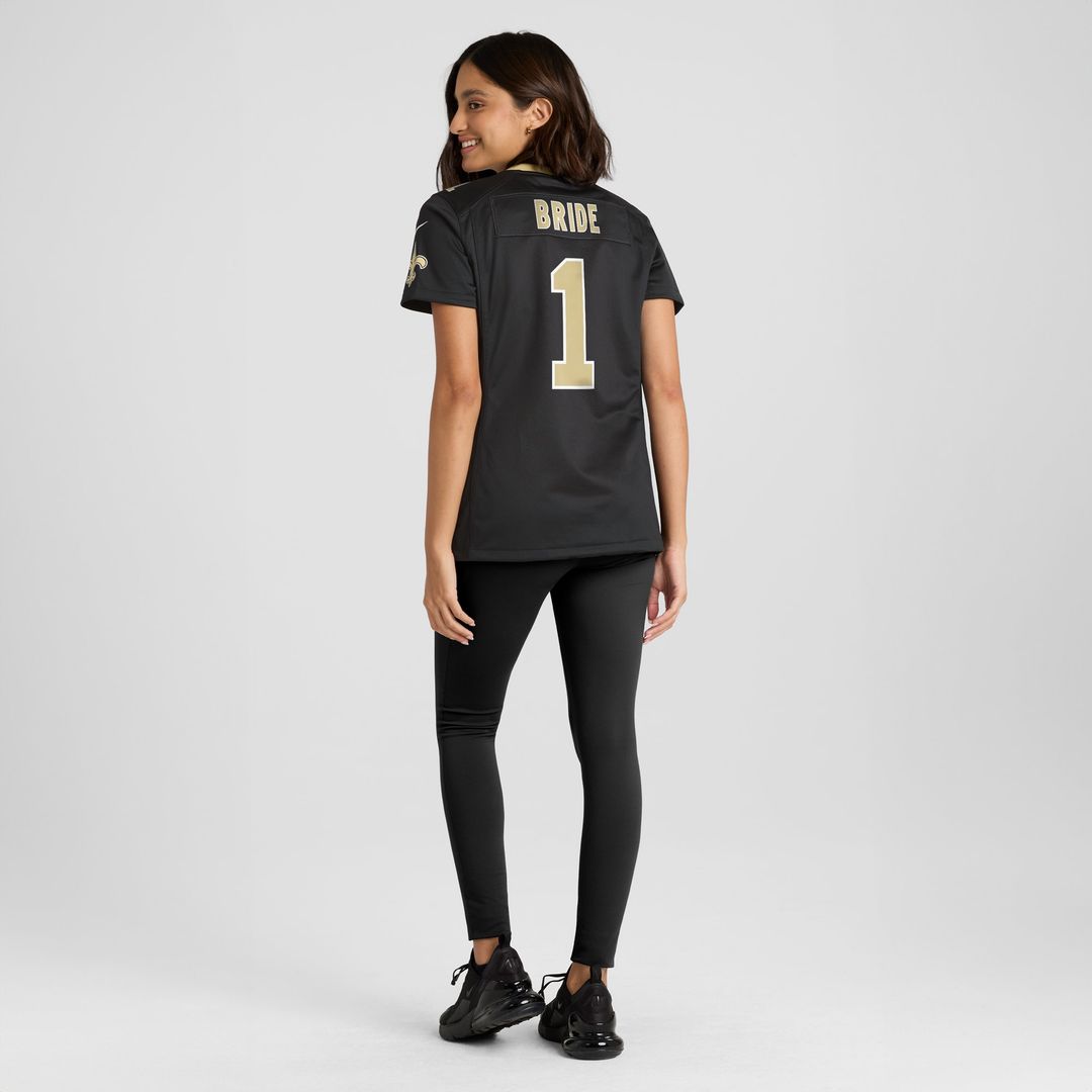 Number 1 Bride New Orleans Saints Nike Women's Game Official Jersey - Black