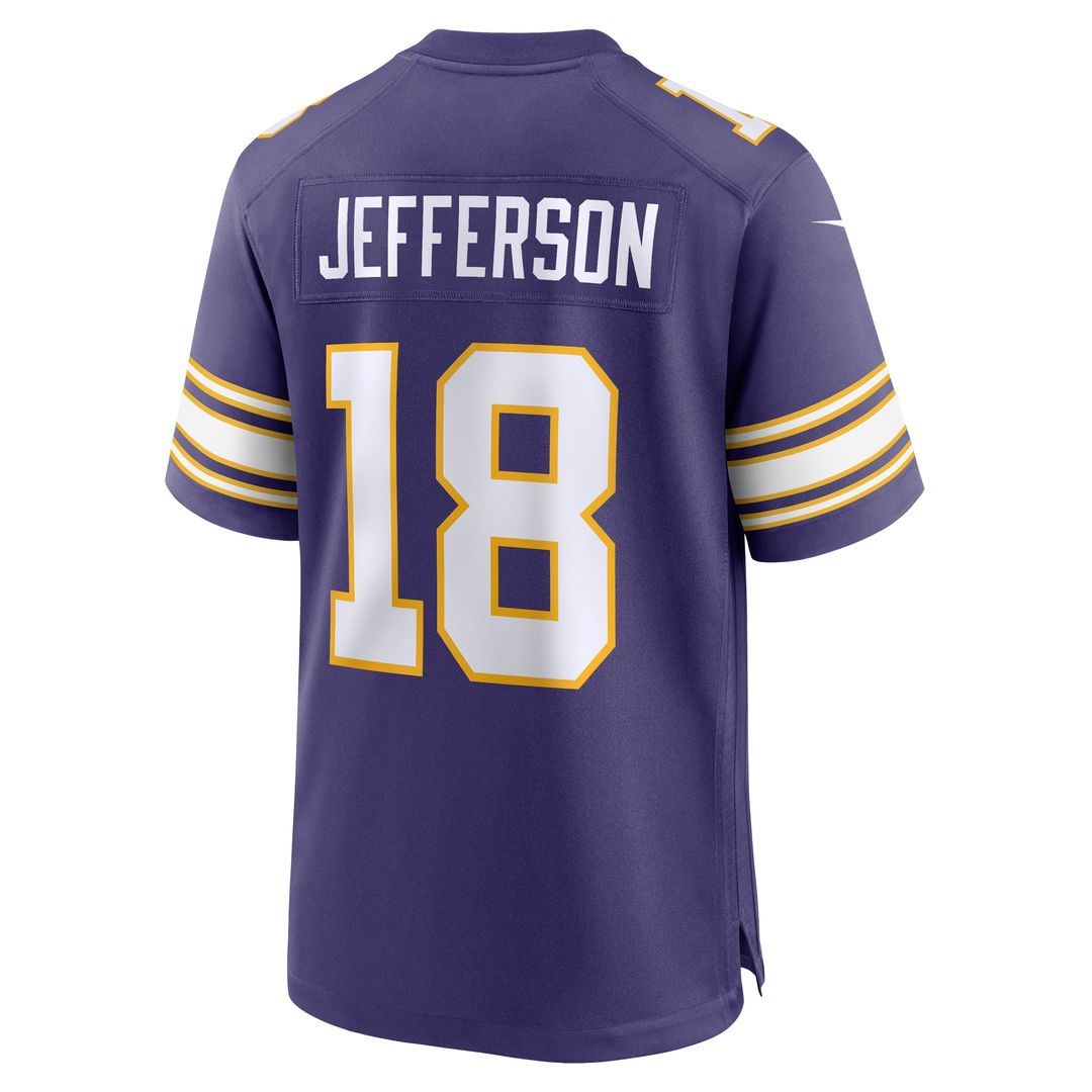 Justin Jefferson Minnesota Vikings Nike Classic Player Game Official Jersey - Purple
