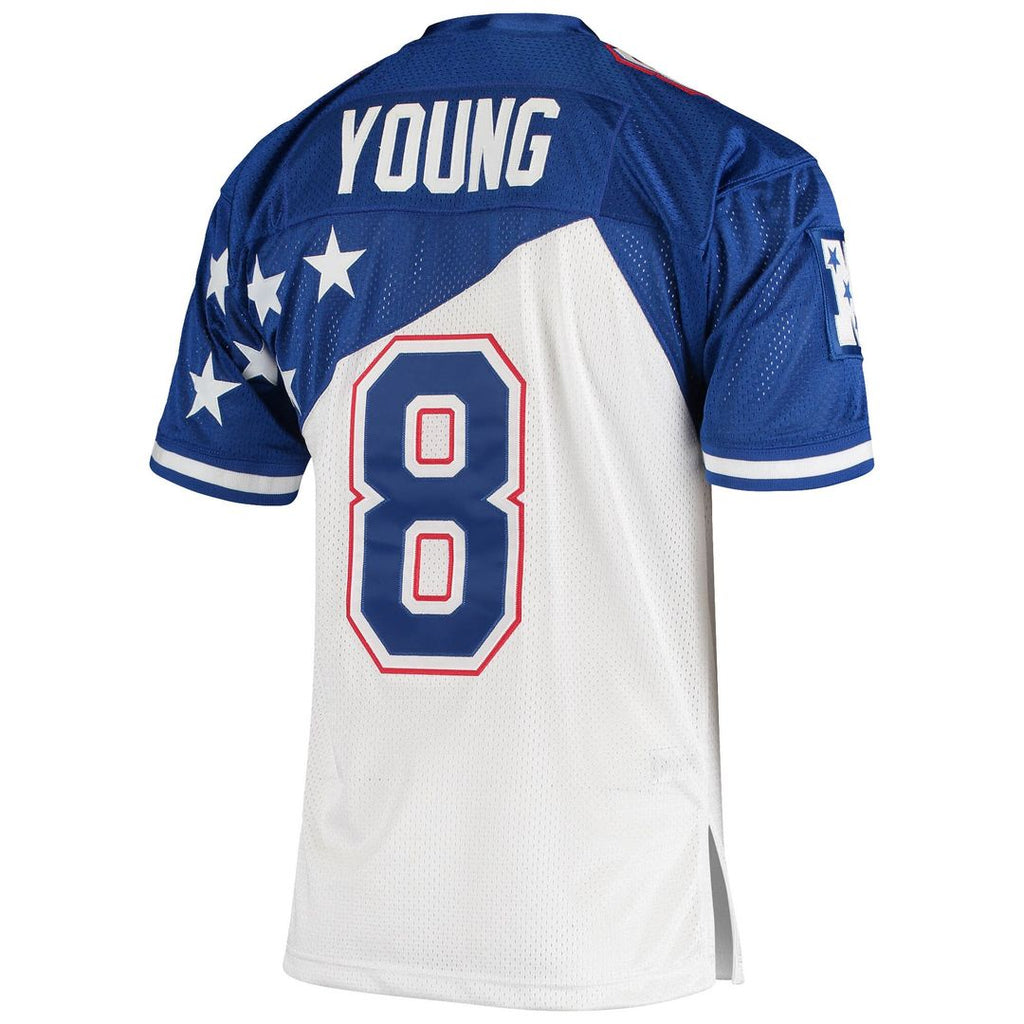 Steve Young NFC Mitchell & Ness 1994 Pro Bowl Authentic Official Jersey - White/Blue