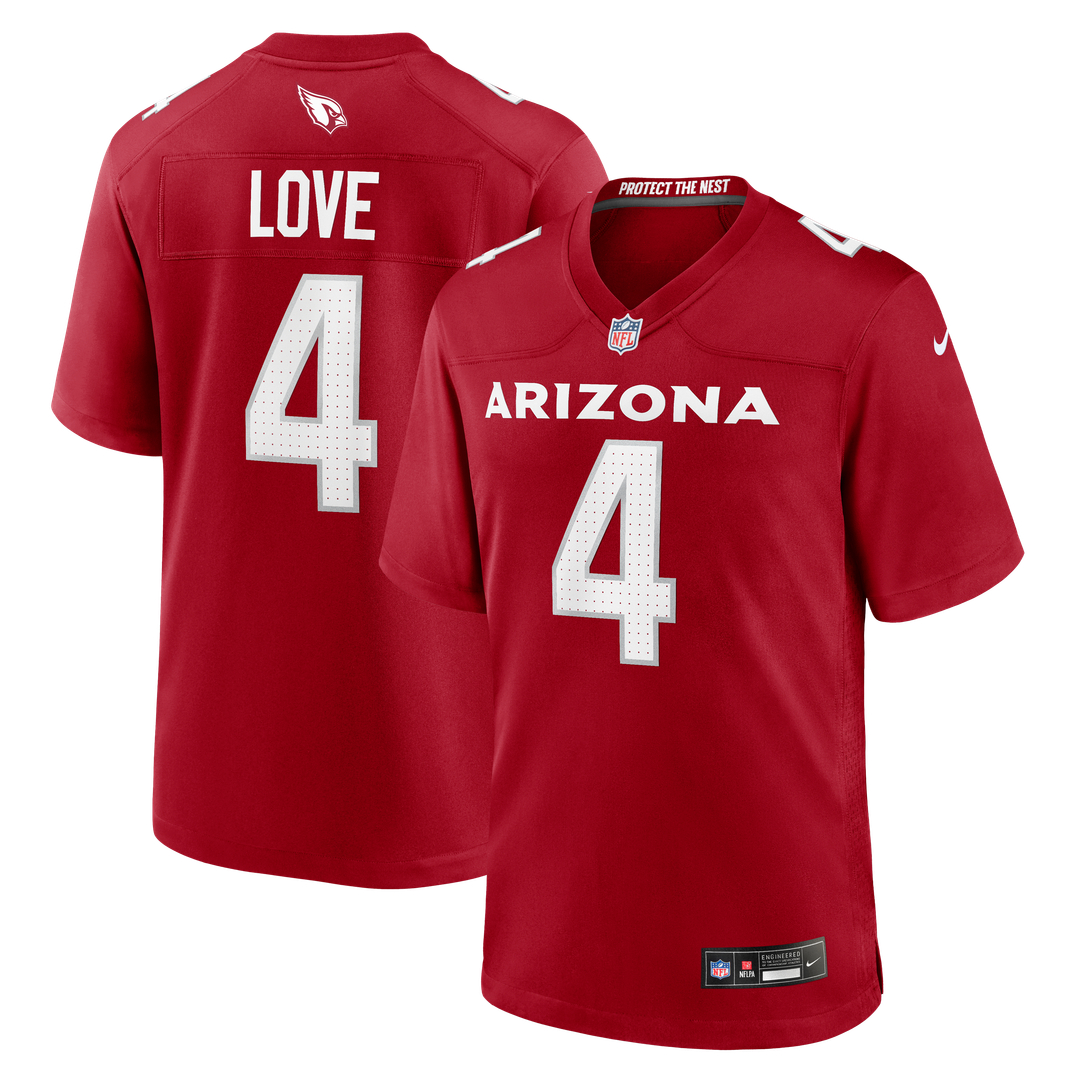 Jeremiyah Love Arizona Cardinals Nike Game Player Official Jersey - White